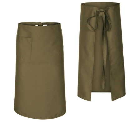 Zapaska długość 75cm beżowa – zapaska kelnerska – odzież gastronomiczna